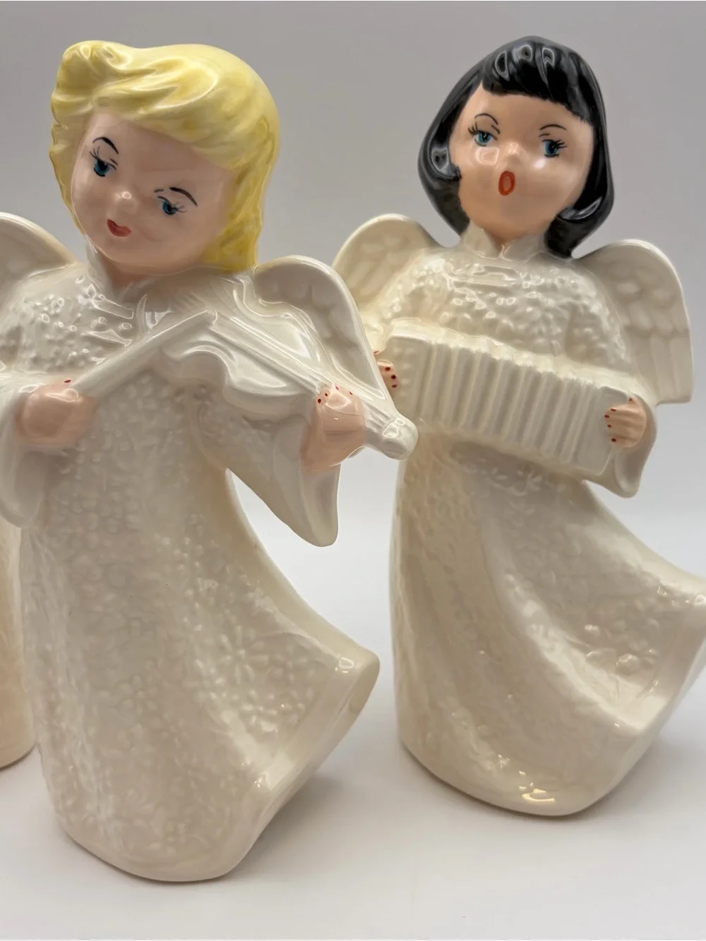 Vintage Ceramic Musical Angel Trio 8